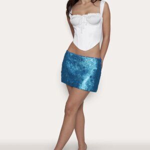 Low Rise Pailette Skirt